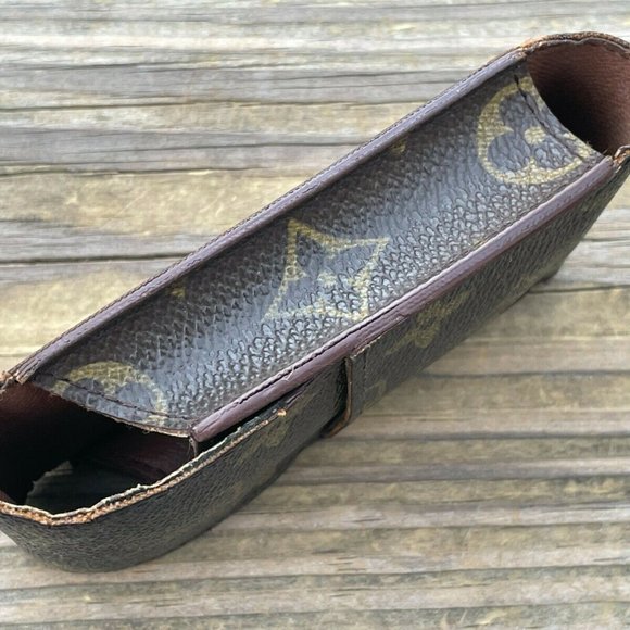 Louis Vuitton Monogram Cigarette Tobacco Case Brown Made in France Authentic LV - Picture 6 of 12
